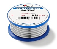 Cín s tavidlom 100g 2,5mm Cynel Sn60Pb40 SW26 Cín s tavidlom 100g 2,5mm Cynel Sn60Pb40 SW26