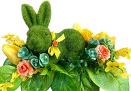 Veľkonočná dekorácia čelenky na stôl zajačik tulipán