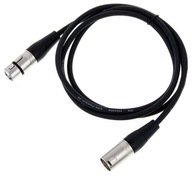 XLR XLR mikrofónový kábel 1,5 m, čierny XLR XLR mikrofónový kábel 1,5 m, čierny