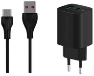 SIEŤOVÁ NABÍJAČKA SMART ID PRE TELEFÓN 2xUSB USB-C 20W PD QC 3.0 + KÁBEL SIEŤOVÁ NABÍJAČKA SMART ID PRE TELEFÓN 2xUSB USB-C 20W PD QC 3.0 + KÁBEL