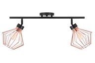 DVOJITÁ KOVOVÁ LAMPA LOFT PLAIN ROSE ČIERNA DVOJITÁ KOVOVÁ LAMPA LOFT PLAIN ROSE ČIERNA