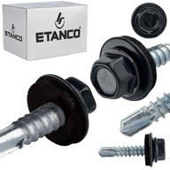 Samorezné skrutky do kovu 5mm 5,5x25mm RAL 7016 250 ks Etanco GT5 Z14
