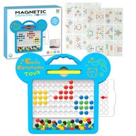 MAGNETICKÁ DOSKA MOSAIC MONTESSORI BODKY ŠABLONY PUZZLE MAGNETICKÁ DOSKA MOSAIC MONTESSORI BODKY ŠABLONY PUZZLE