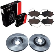 DISK + DESTIČKY PREDNÉ PEUGEOT 407 607 2000-