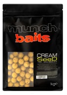 Munch Baits 14mm návnadové guličky - Krémové semienko 1kg Munch Baits 14mm návnadové guličky - Krémové semienko 1kg