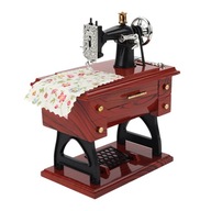 Starožitný šijací stroj s hracou skrinkou Antique