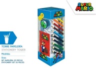 Sada písacích potrieb vo veži s 35 kusmi Super Mario