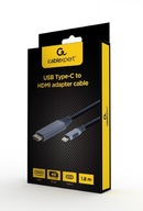 GEMBIRD ADAPTÉR USB TYP-C NA HDMI 1,8M 4K