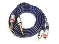 kábel 2x jack 6.3 / 2x RCA cinch 3.0m VITALCO kábel 2x jack 6.3 / 2x RCA cinch 3.0m VITALCO