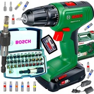 Vŕtací skrutkovač 18 V 38 Nm 2Ah BOSCH + BOSCH BIT SET 32 ks KUF.