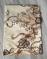 Krémové vyšívané obrúsky v hnedej farbe 85 cm/85 cm Krémové vyšívané obrúsky v hnedej farbe 85 cm/85 cm