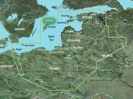 Mapa Garmin BlueChart G3 - Baltské more, Mazury, Poľsko