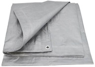 PLACHTA 4x6 120g HRUBÁ STRIEBORNÁ PEVNÁ VYZTUŽ PLACHTA 4x6 120g HRUBÁ STRIEBORNÁ PEVNÁ VYZTUŽ