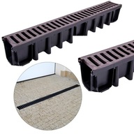 Lineárna drenáž V=148mm B125 PVC HNEDÁ 1 METER Lineárna drenáž V=148mm B125 PVC HNEDÁ 1 METER