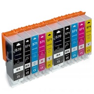 10x atramenty pre CANON Pixma TS5050 TS5055 TS6050 XL 10x atramenty pre CANON Pixma TS5050 TS5055 TS6050 XL