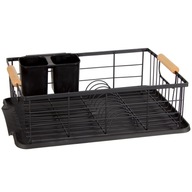 ZÁSOBNÍK NA SUŠENIE RIADU ČIERNA 44x23xV14 CM ODNÍMATEĽNÝ PODSOBNÝ ZÁSOBNÍK na príbory ZÁSOBNÍK NA SUŠENIE RIADU ČIERNA 44x23xV14 CM ODNÍMATEĽNÝ PODSOBNÝ ZÁSOBNÍK na príbory