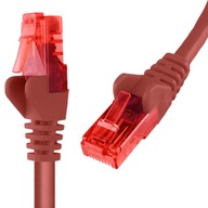 RJ45 LAN kábel CAT 6 U/UTP AWG24 červený 15m RJ45 LAN kábel CAT 6 U/UTP AWG24 červený 15m