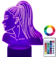 Darček k nočnej lampe ARIANA GRANDE 3D Led Name Darček k nočnej lampe ARIANA GRANDE 3D Led Name