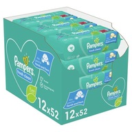 Pampers Fresh Clean Wipes 12 x 52 ks