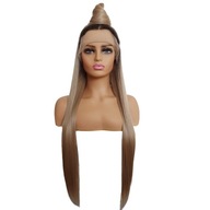 ČIPKOVÁ PREDNÁ Blond parochňa 40/55/80cm + čiapka ZDARMA ČIPKOVÁ PREDNÁ Blond parochňa 40/55/80cm + čiapka ZDARMA