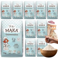 PŠENIČNÁ múka typ 650 10 x 1kg Univerzálna ToTa! PŠENIČNÁ múka typ 650 10 x 1kg Univerzálna ToTa!