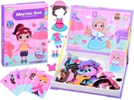 Magnetická puzzle kniha Oblečenie pre bábiky