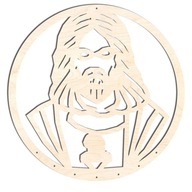 drevené makramé 30cm Jesus GE221 drevené makramé 30cm Jesus GE221