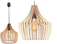 BOHO LOFT DREVENÁ STROPNÁ ZÁVESNÁ LAMPA E27 BOHO LOFT DREVENÁ STROPNÁ ZÁVESNÁ LAMPA E27