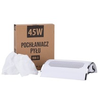 Vrecko na pohlcovanie prachu 45W manikúra pedikúra 3 ventilátory + taška SEOL Vrecko na pohlcovanie prachu 45W manikúra pedikúra 3 ventilátory + taška SEOL