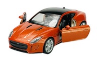 WELLY JAGUAR F-TYPE ORANŽOVÁ 1:34 NOVÝ KOVOVÝ MODEL 43699 WELLY JAGUAR F-TYPE ORANŽOVÁ 1:34 NOVÝ KOVOVÝ MODEL 43699