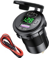 NABÍJAČKA DO AUTO ZÁSUVKA 2xUSB QC3.0 12V-24V NABÍJAČKA DO AUTO ZÁSUVKA 2xUSB QC3.0 12V-24V