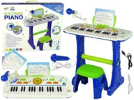 Klávesnica elektrického klavíra pre deti modrá