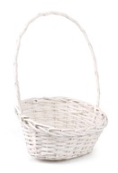 BIELY DARČEKOVÝ KOŠÍK S PÁSKOM 40x30x12/18/49 cm BIELY DARČEKOVÝ KOŠÍK S PÁSKOM 40x30x12/18/49 cm