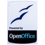Nálepka Powered by OpenOffice 19 x 28 mm Nálepka Powered by OpenOffice 19 x 28 mm