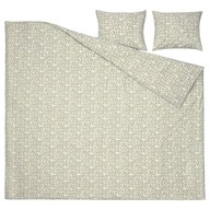 IKEA SORGMANTEL Obliečky 200x200 biela zelená IKEA SORGMANTEL Obliečky 200x200 biela zelená