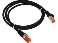 Patchcord F/UTP 5e Samec / Samec 0,5 m čierny Patchcord F/UTP 5e Samec / Samec 0,5 m čierny