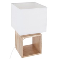 BIELA MODERNÁ Štvorcová STOLNÁ LAMPA 18x32 BIELA MODERNÁ Štvorcová STOLNÁ LAMPA 18x32