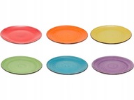 Krásne keramické taniere veľké 27cm 6ks - RAINBOW Krásne keramické taniere veľké 27cm 6ks - RAINBOW