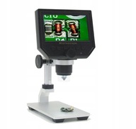 Digitálny mikroskop 600x + LCD + statív 8LED BTE-553