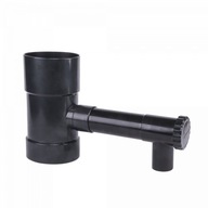 Zberač dažďovej vody s ventilom / Ø90 mm / ANTRACIT