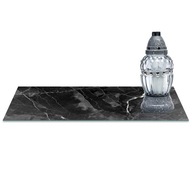 SKLENENÝ STOJAN NA SVIEČKU 60x30cm Obsidian 257d