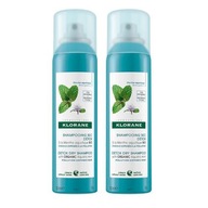 KLORANE Detoxikačný suchý šampón s mätou 2x150