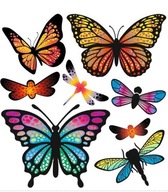 Nažehľovacie obtlačky Rainbow Butterflies, malá škvrna Nažehľovacie obtlačky Rainbow Butterflies, malá škvrna