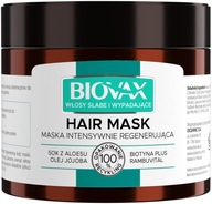BIOVAX Maska proti vypadávaniu vlasov biotín aloe 250 ml BIOVAX Maska proti vypadávaniu vlasov biotín aloe 250 ml