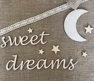 Nápis Moon Stars Nástenná dekorácia Drevo Nápis Moon Stars Nástenná dekorácia Drevo