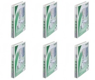 Prezentačný zakladač Leitz A4 38mm na 200 listov, 4 krúžky, biely x6