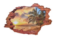 3D View Beach samolepky na stenu WS-0219 3D View Beach samolepky na stenu WS-0219