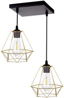 DIAMANTOVÁ LED ZLATÁ ZÁVESNÁ STROPNÁ LAMPA DIAMANTOVÁ LED ZLATÁ ZÁVESNÁ STROPNÁ LAMPA