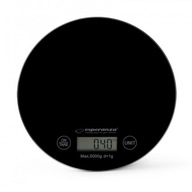 ELEKTRONICKÁ SKLENENÁ KUCHYŇSKÁ VÁHA max 5KG ČIERNA ELEKTRONICKÁ SKLENENÁ KUCHYŇSKÁ VÁHA max 5KG ČIERNA