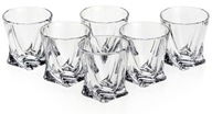 Poháre na vodku Bohemia Quadro crystal 55ml Poháre na vodku Bohemia Quadro crystal 55ml